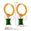 Women's Geometric 316L Stainless Steel Gold Plated Fashionable Allmatch Earrings