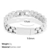 Women's Geometric 316L Stainless Steel Jewelry Hip Hop Style With Titanium Plating And Zircon Inlaid Strap Chain