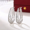 Women's Geometric U Shape Copper Electroplated Earrings