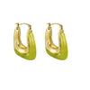 Women's Geometric Ushaped Resin Earrings Fashion Jewelry Accessories
