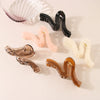 Women's Geometric Wave Shark Clip Hair Accessories Ps Material Baking Paint