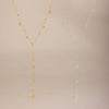 Women's Geometric Yshaped Stainless Steel Necklace With 18K Gold Plating Simple Elegant Fashion Jewelry