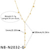 Women's Geometric Yshaped Stainless Steel Necklace With 18K Gold Plating Simple Elegant Fashion Jewelry