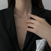 Women's Geometric Zinc Alloy Short Necklace With Electroplated Conventional Chain Simple Fashion Collarbone Chain