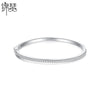Women's Geometric Zircon Bracelet Minimalist Single Row Copper Fashion Jewelry With Elegant Style