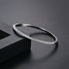 Women's Geometric Zircon Bracelet Minimalist Single Row Copper Fashion Jewelry With Elegant Style