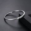Women's Geometric Zircon Bracelet Minimalist Single Row Copper Fashion Jewelry With Elegant Style