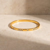 Women’s Geometric Zircon Inlaid Stainless Steel Bracelet With Gold Plated Finish Simple Elegant Fashion Jewelry