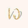Women's Geometric Zircon Inlaid Stainless Steel Statement Earrings With Electroplated Finish