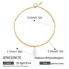 Women's Geometric Zircon Pendant Stainless Steel Choker Necklace With Plated Finish Statement Neck Ring Accessory
