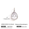 Women's Geometric Zircon Pendant Stainless Steel Choker Necklace With Plated Finish