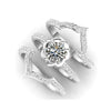 Women's Geometric Zircon Ring Set With Microinlaid Full Stone Design Electroplated Metal And Minimalist Light Luxury Fashion Style