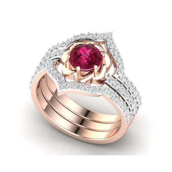 Women's Geometric Zircon Ring Set With Microinlaid Full Stone Design Electroplated Metal And Minimalist Light Luxury Fashion Style