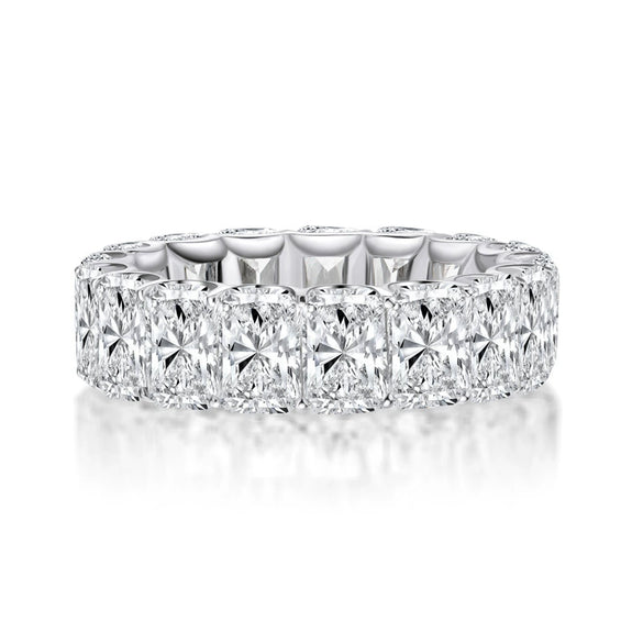 Women's Geometric Zircon Ring 925 Sterling Silver Electroplated Light Luxury Style