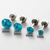 Women's Geometric Zirconia Titanium Steel Earring