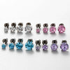 Women's Geometric Zirconia Titanium Steel Earring