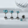 Women's Geometric Zirconia Titanium Steel Earring
