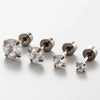 Women's Geometric Zirconia Titanium Steel Earring
