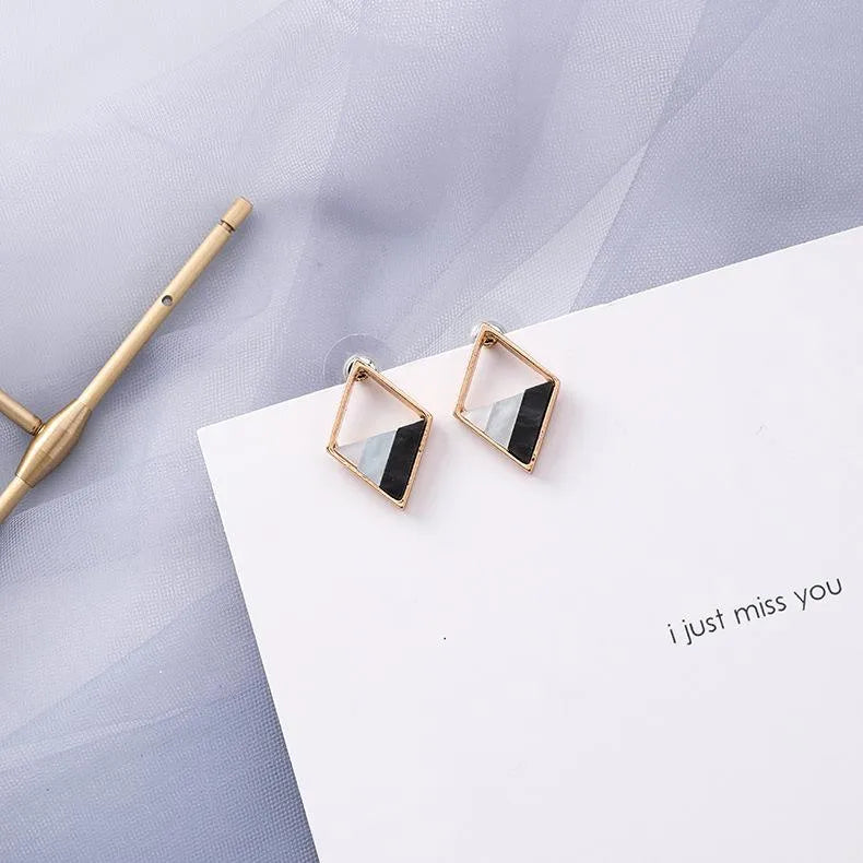 Womens Geometry Electroplating Alloy Earrings Ms190430120126