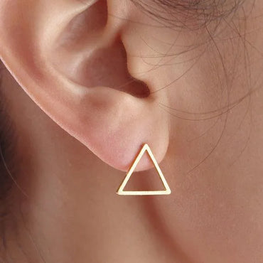 Womens Geometry Electroplating Alloy Earrings Nhcu152931