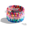 Women's Glass Glaze Organic Glass Ball Chain Geometric Multilayer Beads Necklace With Polishing