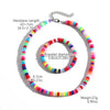 Women's Glass Glaze Organic Glass Ball Chain Geometric Multilayer Beads Necklace With Polishing