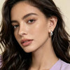Women's Glossy Electroplated Metal Water Drop Ear Clips Simple Geometric Non Pierced Earrings