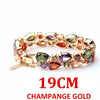 Women's Gold Plated Copper Drop Shape Zircon Bracelet With Electroplated Finish Simple Geometric Jewelry