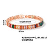 Women's Gold Plated Copper Star Bracelet With Colored Zircon Short Box Chain Personality Jewelry
