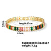 Women's Gold Plated Copper Star Bracelet With Colored Zircon Short Box Chain Personality Jewelry