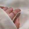 Women's Gold Plated Copper Zircon Double Layer Geometric Open Adjustable Ring Elegant Fashion Finger Ring