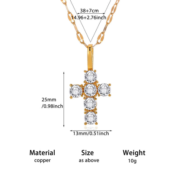 Women's Gold Plated Copper Zircon Flower And Butterfly Necklace With Leaf And Heart Details Light Luxury Oshaped Chain Jewelry