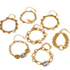 Women's Gold Plated Stainless Steel Bracelet With Geometric Love Pig Nose Design Light Luxury Fashion Jewelry