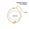 Women’s Gold Plated Stainless Steel Geometric Pendant Necklace With Delicate Clavicle Chain And Lobster Clasp