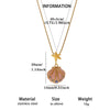 Women's Gold Plated Stainless Steel Necklace With Enamel Scallop Turtle And Fish Pendants Twisted Chain Animal Jewelry