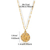 Women's Gold Plated Stainless Steel Star Pendant Necklace With Flat Chain Simple Elegant Jewelry Wholesale