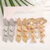 Women's Gold Tone Ginkgo Leaf Tassel Earrings Geometric Floral Statement Jewelry With Stainless Steel Posts And Electroplated Finish