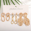 Women's Gold Tone Ginkgo Leaf Tassel Earrings Geometric Floral Statement Jewelry With Stainless Steel Posts And Electroplated Finish