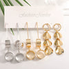 Women's Gold Tone Ginkgo Leaf Tassel Earrings Geometric Floral Statement Jewelry With Stainless Steel Posts And Electroplated Finish