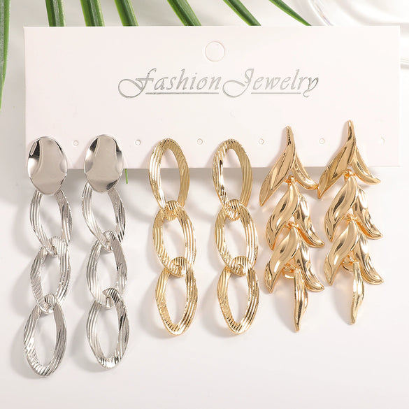 Women's Gold Tone Ginkgo Leaf Tassel Earrings Geometric Floral Statement Jewelry With Stainless Steel Posts And Electroplated Finish