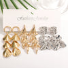 Women's Gold Tone Ginkgo Leaf Tassel Earrings Geometric Floral Statement Jewelry With Stainless Steel Posts And Electroplated Finish