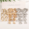 Women's Gold Tone Ginkgo Leaf Tassel Earrings Geometric Floral Statement Jewelry With Stainless Steel Posts And Electroplated Finish