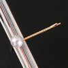 Women's Gold Tone Metal Word Clip Hairpin With Simple Floral Design And Electroplated Finish Hair Accessory