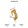 Women's Goldplated Copper Geometric Open Ring With Sunflower Pattern And Adjustable Minimalist Band