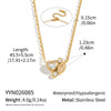 Women's Goldplated Stainless Steel Geometric Heart Necklace And Earring Set With Cubic Zirconia Accents