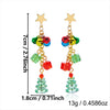Women's Goldtone Bell Tassel Drop Earrings Electroplated Alloy Botanical Forestinspired Holiday Jewelry
