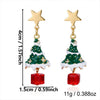 Women's Goldtone Bell Tassel Drop Earrings Electroplated Alloy Botanical Forestinspired Holiday Jewelry