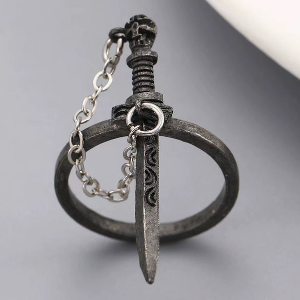 Women's Gothic Dagger Stud Earrings Alloy Geometric Style Electroplated