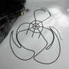 Women's Gothic Spider Web Body Chain With Hollow Mesh Chest Design And Tassel Back Chain Electroplated Iron Jewelry