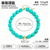 Women's Green Tie Dye Resin Beaded Necklace With Geometric Pendant Handmade Short Necklace With Stainless Steel Details